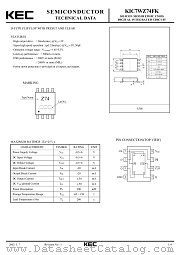 KIC7WZ74FK datasheet pdf Korea Electronics (KEC)
