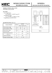 KN2222 datasheet pdf Korea Electronics (KEC)