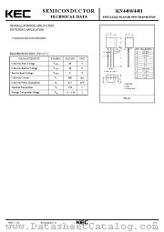 KN4401 datasheet pdf Korea Electronics (KEC)