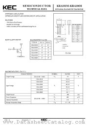 KRA103M datasheet pdf Korea Electronics (KEC)