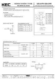 KRA108S datasheet pdf Korea Electronics (KEC)