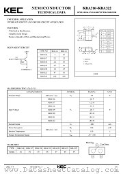 KRA318 datasheet pdf Korea Electronics (KEC)