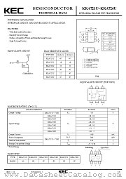 KRA722U datasheet pdf Korea Electronics (KEC)