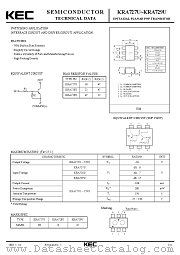 KRA728U datasheet pdf Korea Electronics (KEC)