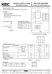 KRA757E datasheet pdf Korea Electronics (KEC)