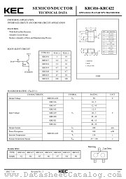 KRC417 datasheet pdf Korea Electronics (KEC)