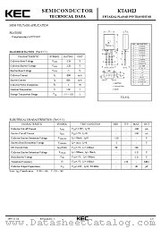 KTA1023 datasheet pdf Korea Electronics (KEC)