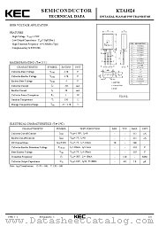 KTA1024 datasheet pdf Korea Electronics (KEC)