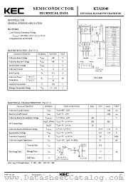 KTA1046 datasheet pdf Korea Electronics (KEC)