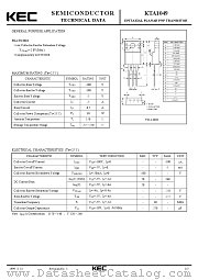 KTA1049 datasheet pdf Korea Electronics (KEC)