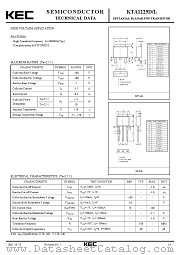 KTA1225D datasheet pdf Korea Electronics (KEC)