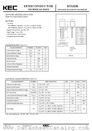 KTA1268 datasheet pdf Korea Electronics (KEC)