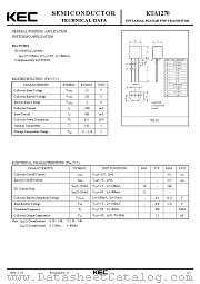 KTA1270 datasheet pdf Korea Electronics (KEC)