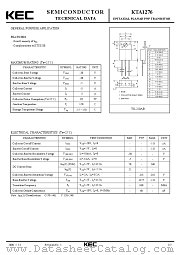 KTA1276 datasheet pdf Korea Electronics (KEC)