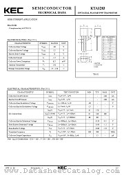 KTA1283 datasheet pdf Korea Electronics (KEC)