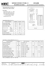 KTA1381 datasheet pdf Korea Electronics (KEC)