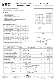 KTA1544T datasheet pdf Korea Electronics (KEC)
