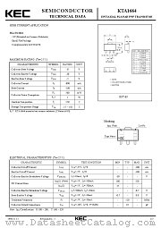 KTA1664 datasheet pdf Korea Electronics (KEC)