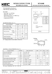 KTA1668 datasheet pdf Korea Electronics (KEC)