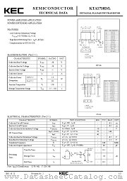 KTA1718D datasheet pdf Korea Electronics (KEC)