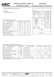 KTA1725 datasheet pdf Korea Electronics (KEC)