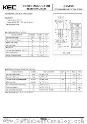 KTA1726 datasheet pdf Korea Electronics (KEC)