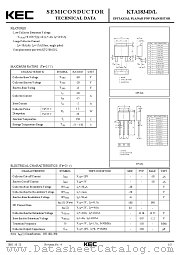 KTA1834D datasheet pdf Korea Electronics (KEC)