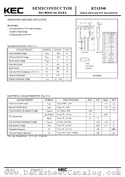 KTA1940 datasheet pdf Korea Electronics (KEC)