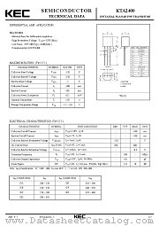 KTA2400 datasheet pdf Korea Electronics (KEC)
