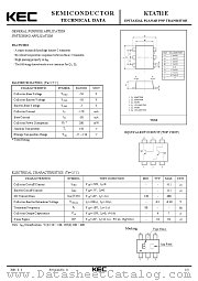 KTA711E datasheet pdf Korea Electronics (KEC)