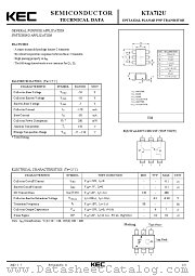 KTA712U datasheet pdf Korea Electronics (KEC)