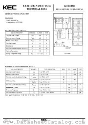 KTB1368 datasheet pdf Korea Electronics (KEC)