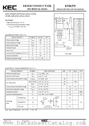 KTB1370 datasheet pdf Korea Electronics (KEC)