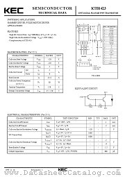 KTB1423 datasheet pdf Korea Electronics (KEC)
