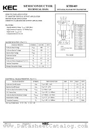 KTB1469 datasheet pdf Korea Electronics (KEC)