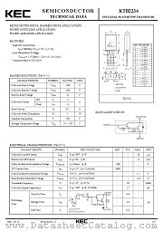 KTB2234 datasheet pdf Korea Electronics (KEC)