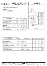 KTB2955 datasheet pdf Korea Electronics (KEC)