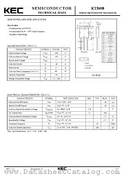 KTB688 datasheet pdf Korea Electronics (KEC)