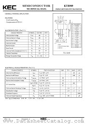 KTB989 datasheet pdf Korea Electronics (KEC)
