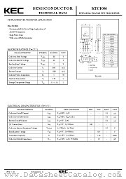 KTC1006 datasheet pdf Korea Electronics (KEC)