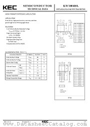 KTC1804D datasheet pdf Korea Electronics (KEC)