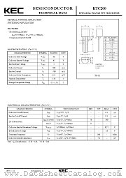 KTC200 datasheet pdf Korea Electronics (KEC)