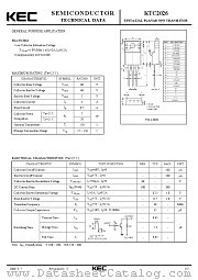 KTC2026 datasheet pdf Korea Electronics (KEC)