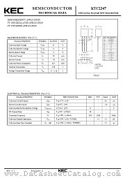 KTC2347 datasheet pdf Korea Electronics (KEC)