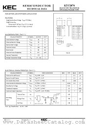 KTC2874 datasheet pdf Korea Electronics (KEC)