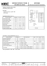 KTC3113 datasheet pdf Korea Electronics (KEC)