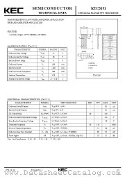 KTC3191 datasheet pdf Korea Electronics (KEC)