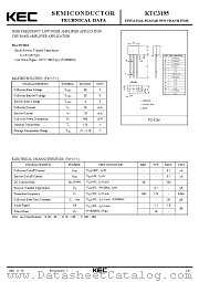 KTC3195 datasheet pdf Korea Electronics (KEC)