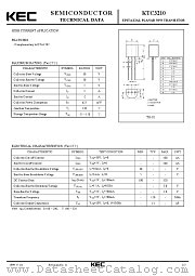 KTC3210 datasheet pdf Korea Electronics (KEC)