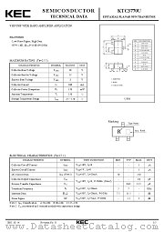 KTC3770U datasheet pdf Korea Electronics (KEC)